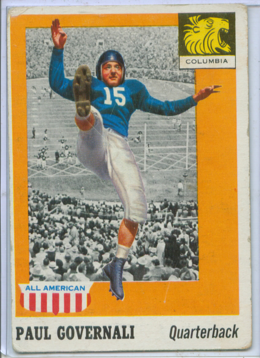 1955 Topps All American #73 Paul Governali RC