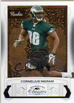 2009 Donruss Classics #175 Cornelius Ingram AU/399 RC