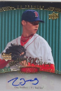 2008 Upper Deck Premier Blue #209 Clay Buchholz AU/99