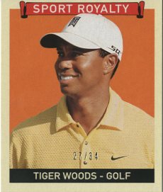 2008 Upper Deck Goudey Mini Black Backs #330 Tiger Woods SR