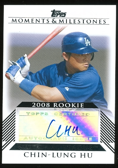 2008 Topps Moments and Milestones Rookie Autographs #CH Chin-Lung Hu