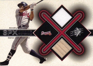 2001 SPx Winning Materials Bat-Jersey #AJ2 Andruw Jones