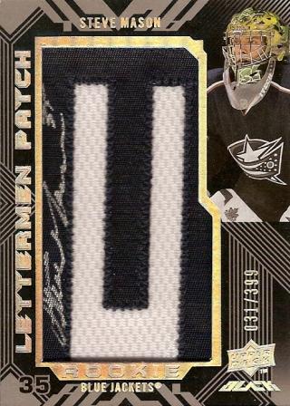 2008-09 UD Black #50 Steve Mason AU RC