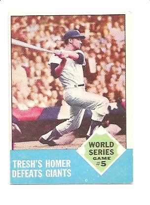 1963 Topps #146 World Series Game 5/Tom Tresh