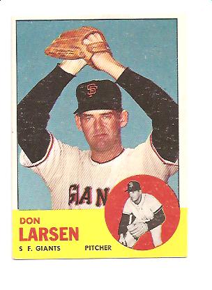 1963 Topps #163 Don Larsen