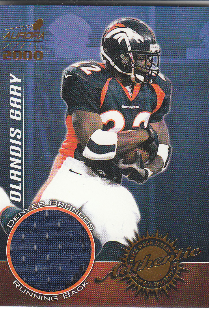 2000 Aurora Game Worn Jerseys #1 Olandis Gary