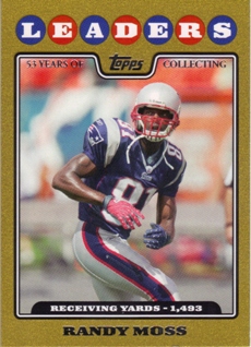 2008 Topps Gold Border #293 Randy Moss LL