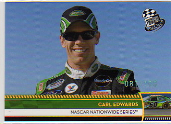 2009 Press Pass Gold Holofoil #160 Carl Edwards NNS