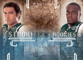 2009 Donruss Rookies and Stars Studio Rookies Combos Black #6 Mark Sanchez/Shonn Greene