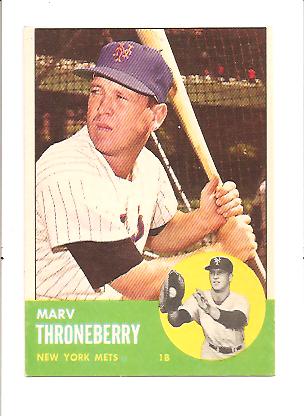 1963 Topps #78 Marv Throneberry