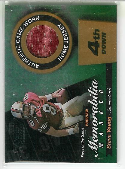 2000 Leaf Limited Piece of the Game Previews #SY8R Steve Young