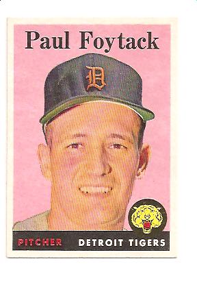 1958 Topps #282 Paul Foytack