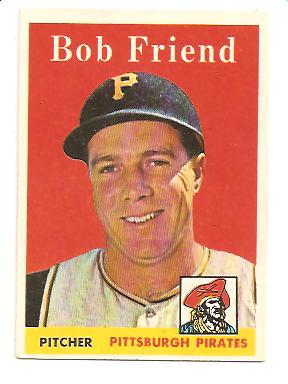 1958 Topps #315 Bob Friend