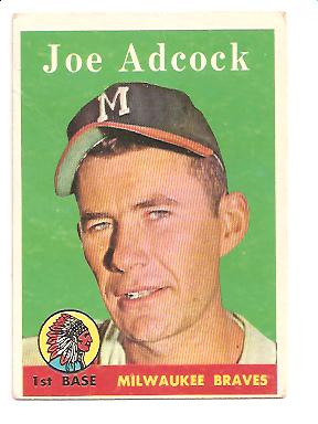1958 Topps #325 Joe Adcock