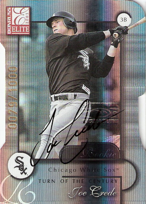 2001 Donruss Elite Turn of the Century Autographs #157 Joe Crede