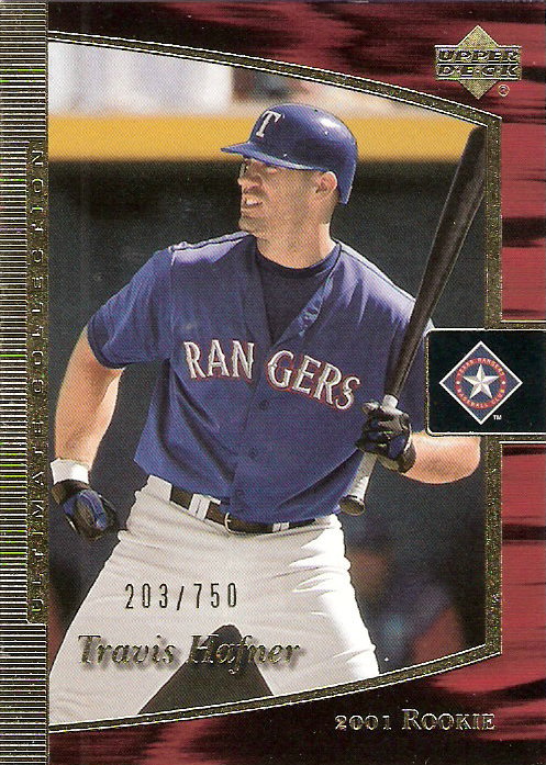2001 Ultimate Collection #103 Travis Hafner T2 RC