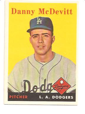 1958 Topps #357 Danny McDevitt RC