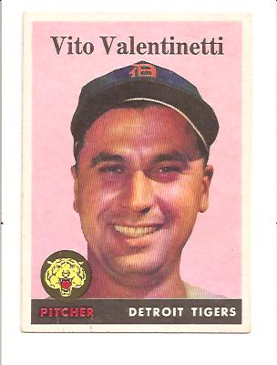1958 Topps #463 Vito Valentinetti