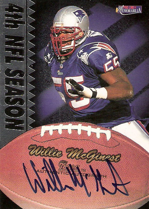 1997 Pro Line Memorabilia Veteran Autographs #4 Willie McGinest