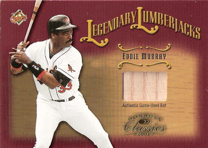 2002 Donruss Classics Legendary Lumberjacks #22 Eddie Murray/500