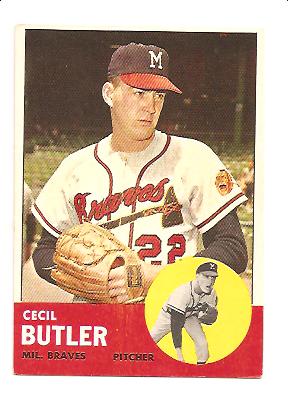 1963 Topps #201 Cecil Butler