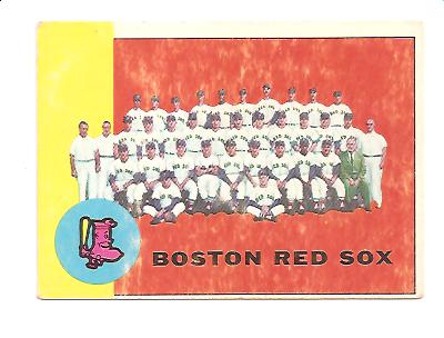 1963 Topps #202 Boston Red Sox TC