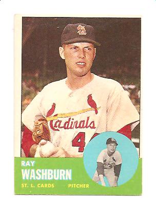 1963 Topps #206 Ray Washburn