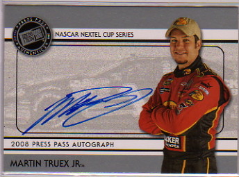 2008 Press Pass Autographs #41 Martin Truex Jr. NC P/E