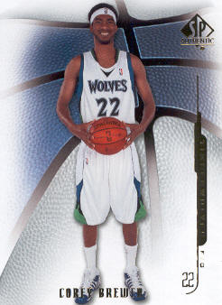 2008-09 SP Authentic #8 Corey Brewer