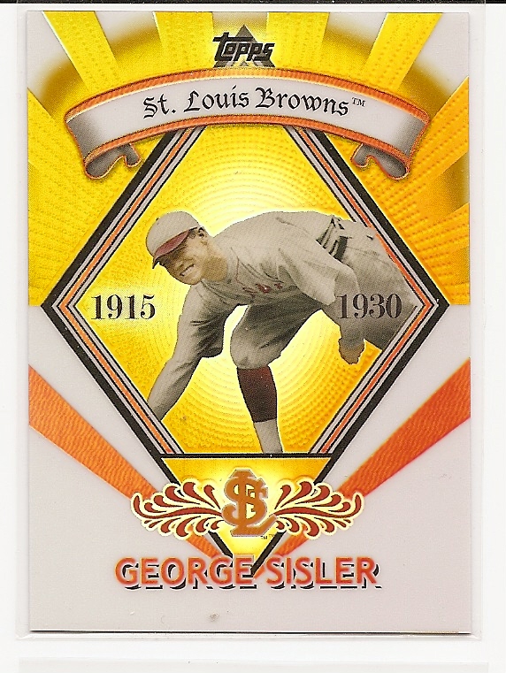 2009 Topps Legends Chrome Target Cereal Gold Refractors #GR20 George Sisler