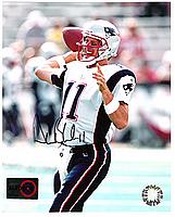 DREW BLEDSOE autographed ( signed ) color 8x10 picture