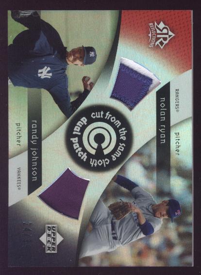 2005 Reflections Cut From the Same Cloth Dual Patch #RJ Nolan Ryan/Randy Johnson