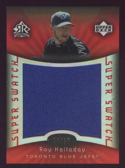 2005 Reflections Super Swatch Red #HA Roy Halladay