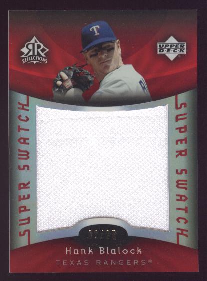 2005 Reflections Super Swatch Red #HB Hank Blalock