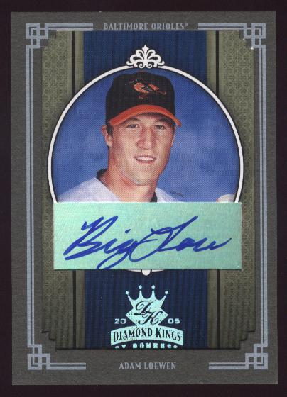 2005 Diamond Kings Signature Framed Green Platinum #35 Adam Loewen