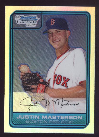 2006 Bowman Chrome Draft Draft Picks Refractors #12 Justin Masterson