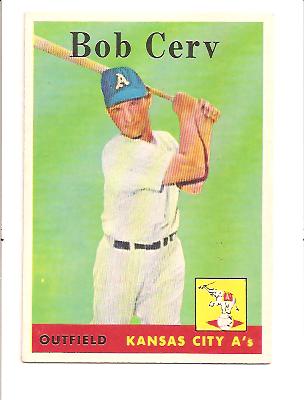 1958 Topps #329 Bob Cerv