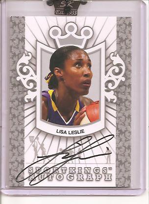 2009 Sportkings Autograph Silver #LLE2 Lisa Leslie/40*