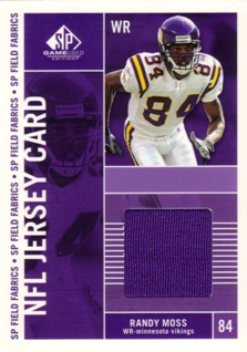 2003 SP Game Used Edition Field Fabrics #RM Randy Moss