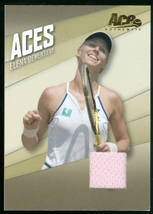 2007 Ace Authentic Straight Sets Aces Materials #AC9 Elena Dementieva