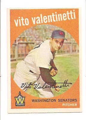 1959 Topps #44 Vito Valentinetti