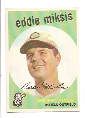 1959 Topps #58 Eddie Miksis