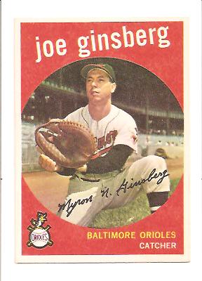 1959 Topps #66 Joe Ginsberg
