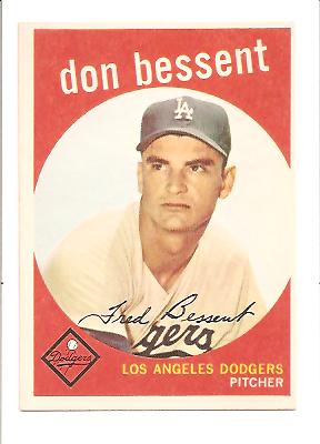 1959 Topps #71 Don Bessent
