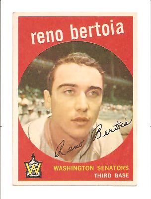 1959 Topps #84 Reno Bertoia