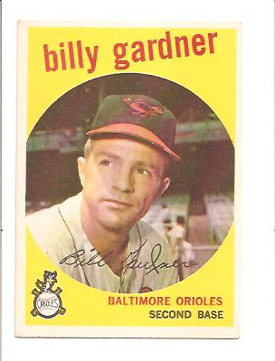 1959 Topps #89 Billy Gardner