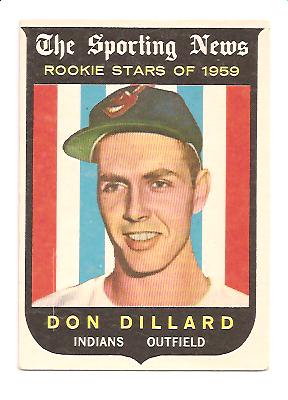 1959 Topps #123 Don Dillard RS RC
