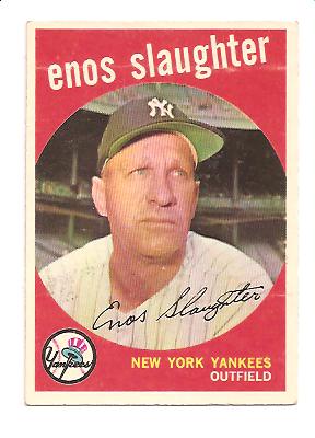 1959 Topps #155 Enos Slaughter