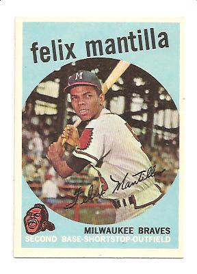 1959 Topps #157 Felix Mantilla