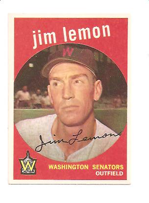 1959 Topps #215 Jim Lemon